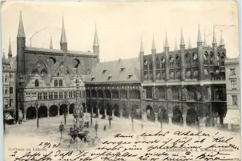 Rathaus in Lübeck - Bahnpost -636384