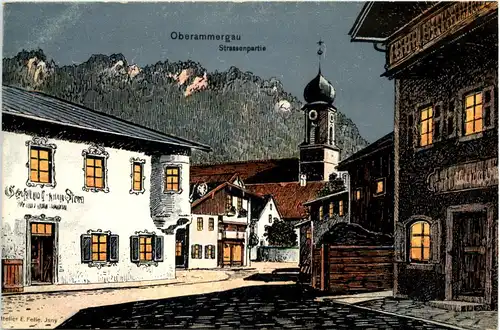 Oberammergau - Künstler-AK Eugen Felle -607278