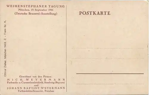 Gruss aus München - Weihenstephaner Tagung 1926 -636424