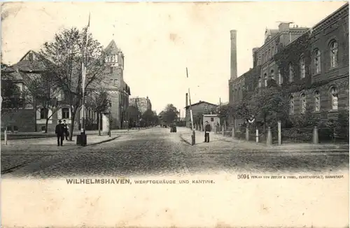 Wilhelmshaven - Werftgebäude und Kantine -498906