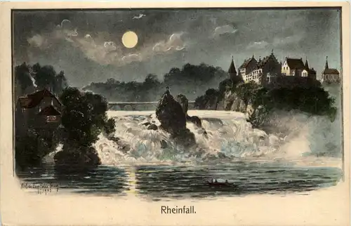 Rheinfall - Künstler-AK Eugen Felle -607432