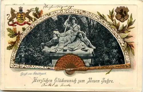 Gruss aus Stuttgart - Litho -636254