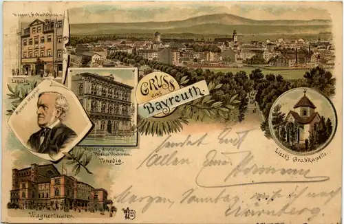 Gruss aus Bayreuth - Litho -635328