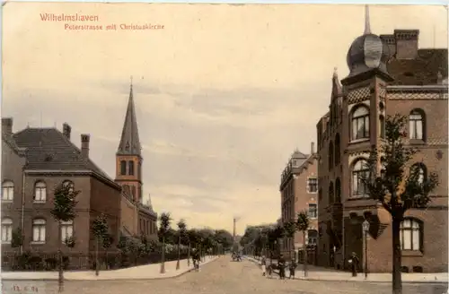 Wilhelmshaven - Peterstrasse mit Christuskirche -499086