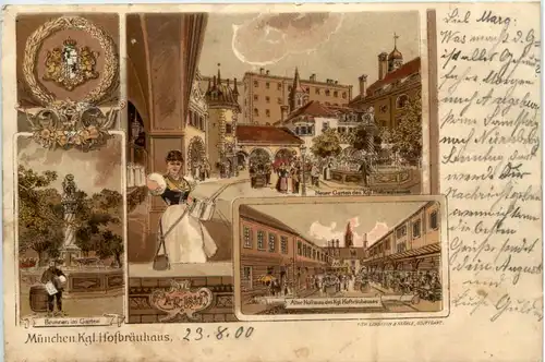 München - Hofbräuhaus - Litho -635388