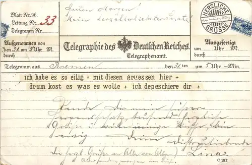 Telegraphie des Deutschen Reiches - Humor -634946