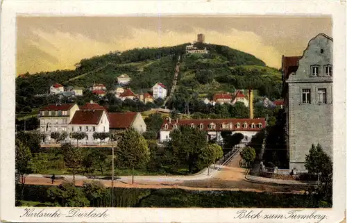 Karlsruhe-Durlach, Blick zum Turmberg -523168