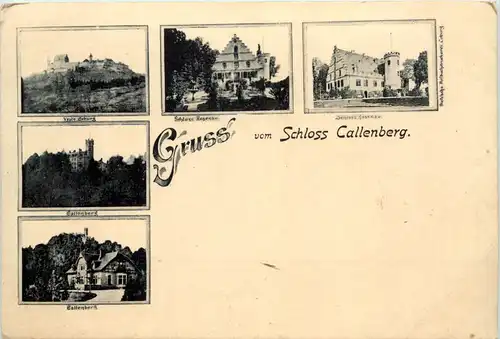 Coburg - Gruss vom Schloss Callenberg -635420