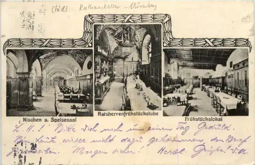 Nürnberg - Rathauskeller siehe Rückseite -635708