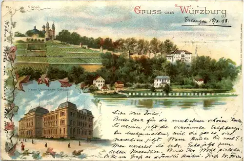 Gruss aus Würzburg - Litho -635768