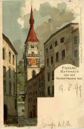 Passau - Rathaus - Litho -636874