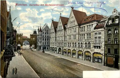 München - Karlsthor mit Neuhauserstrasse -635412