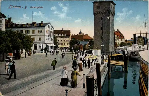 Lindau - Hafenplatz - Feldpost 20. Inf. Regiment -608162