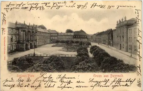 Gruss aus Bayreuth - Schloss-Platz -635572