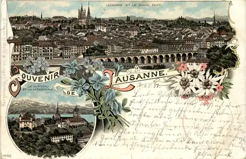 Souvenir de Lausanne - Litho -636630