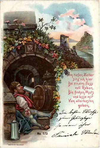 Im tiefen Keller sitz ich hier - Bier -635820