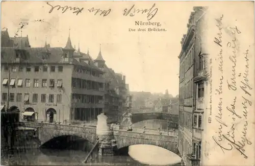 Nürnberg - Die drei Brücken -635666