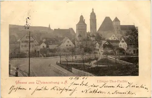 Gruss aus Weissenburg - Ellinger Thor Parthie -636890