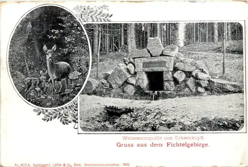 Gruss aus dem Fichtelgebirge - Weissmainquelle Ochsenkopf -635852