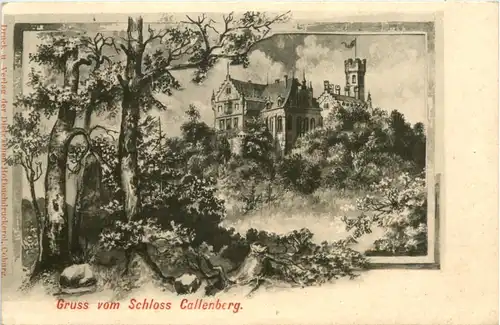 Coburg - Gruss vom Schloss Callenberg -637684