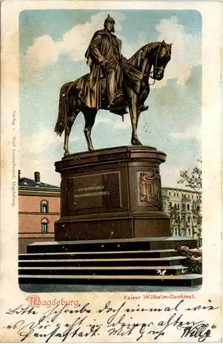 Magdeburg - Kaiser Wilhelm Denkmal -636288