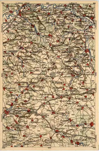 Lichtenfels und Umgebung - Landkarte -637824