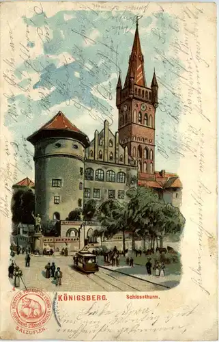 Königsberg - Schlossthurm - Litho -636748