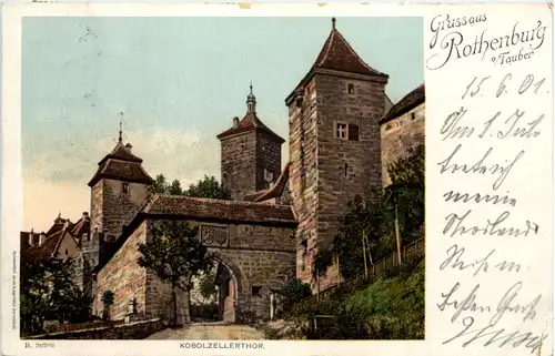 Gruss aus Rothenburg - Kobolzellerthor -636828