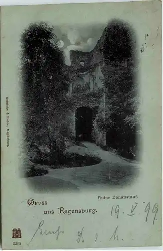 Gruss aus Regensburg - Ruine Donaustauf -636928