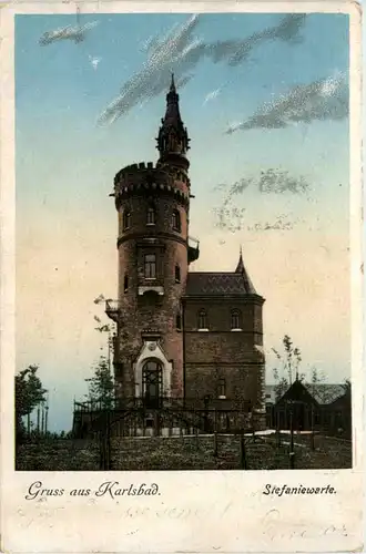 Gruss aus Karlsbad - Stefaniewarte -636612