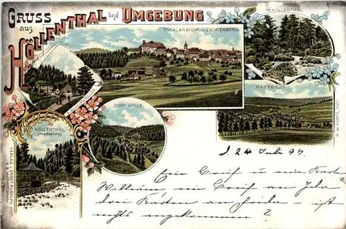 Gruss aus Höllenthal und Umgebung - Litho -637934