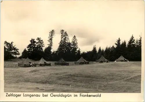 Zeltlager Langenau bei Geroldsgrün im Frankenwald -637590