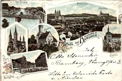 Gruss aus Bamberg - Litho -638054
