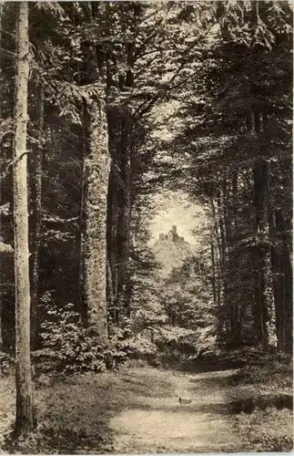 der Durchblick von der Hohensonne nach der Wartburg -524488