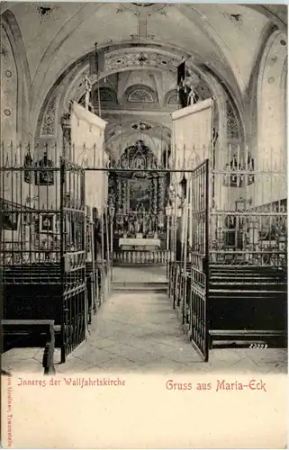 Gruss aus Maria-Eck - Inneres der Wallfahrtskirche -636832