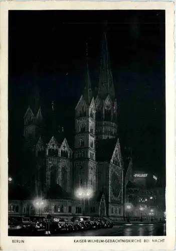 Berlin - Kaiser Wilhelm Gedächtniskirche bei Nacht -637040