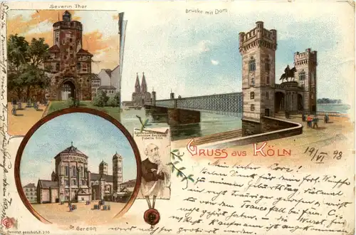 Gruss aus Köln - Litho -636746