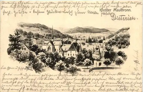 Kloster Maulbronn - Künstler-AK Eugen Felle -609574