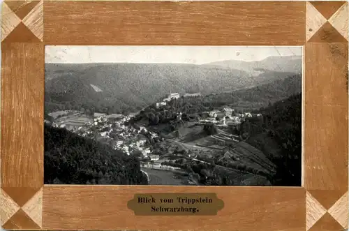 Schwarzburg, Blick vom Trippstein -524628