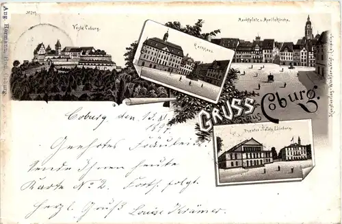 Gruss aus Coburg - Litho -637910