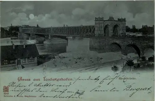 Gruss aus Ludwigshafen - Rheinbrücke -637280