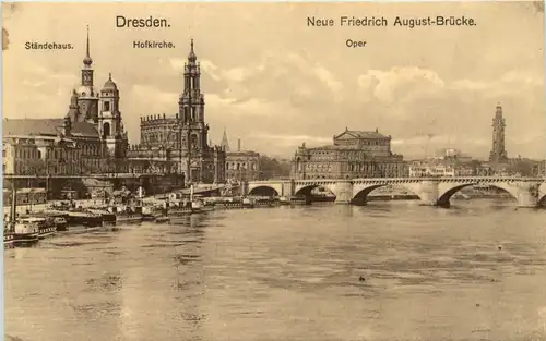 Dresden - Neue Friedrich August Brücke -637232