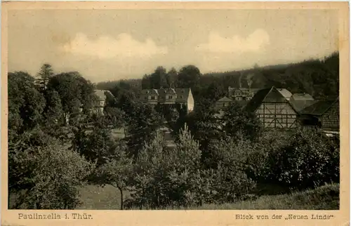 Paulinzella i. Thür., Blick von der Neuen Linde -524888