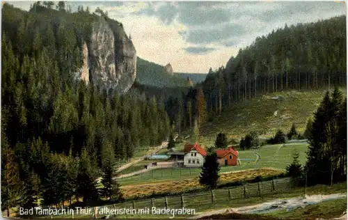 Bad Tambach, Falkenstein mit Badegraben -524458