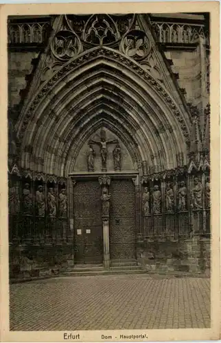 Erfurt, Dom, Hauptportal -524538