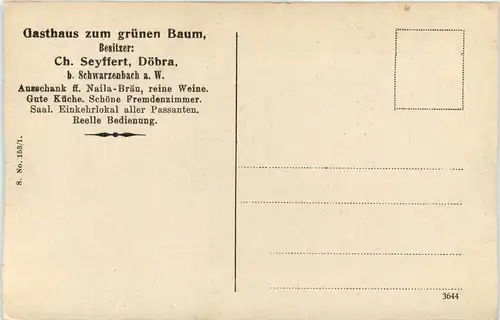 Döbra bei Schwarzenbach - Gasthaus zum grünen Baum - Bier -637768