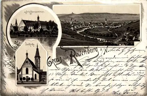 Gruss aus Rottenburg - Litho 1896 -637346