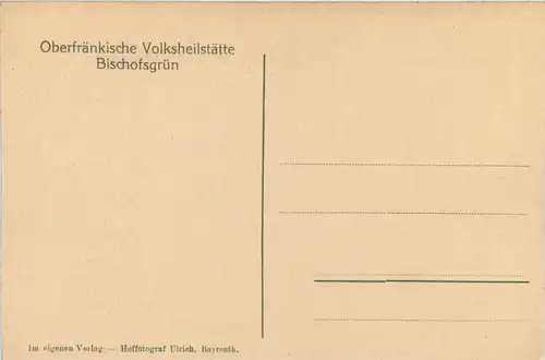 Oberfräkische Volksheilstätte Bischofsgrün -637640