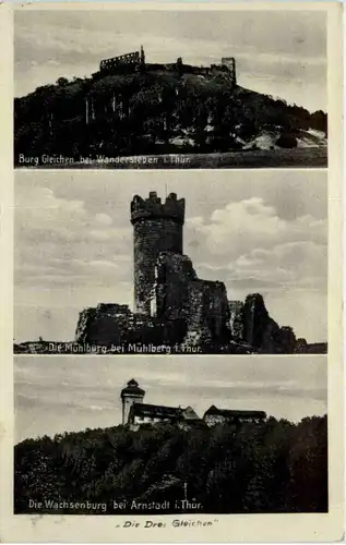 Burg Gleichen, Die Mühlburg, Die Wachsenburg - -524314