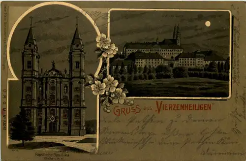 Gruss aus Vierzehnheiligen - Litho -637466